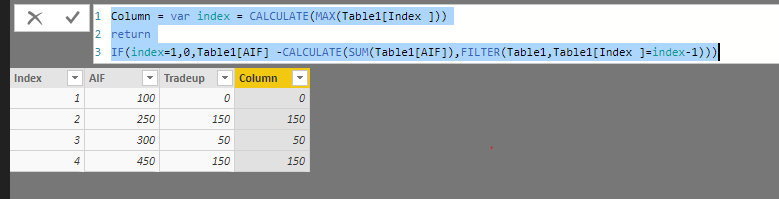 Difference between two rows - Page 2 - Microsoft Fabric Community