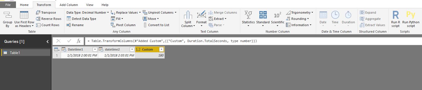 Seconds difference between 2 dates - Microsoft Fabric Community