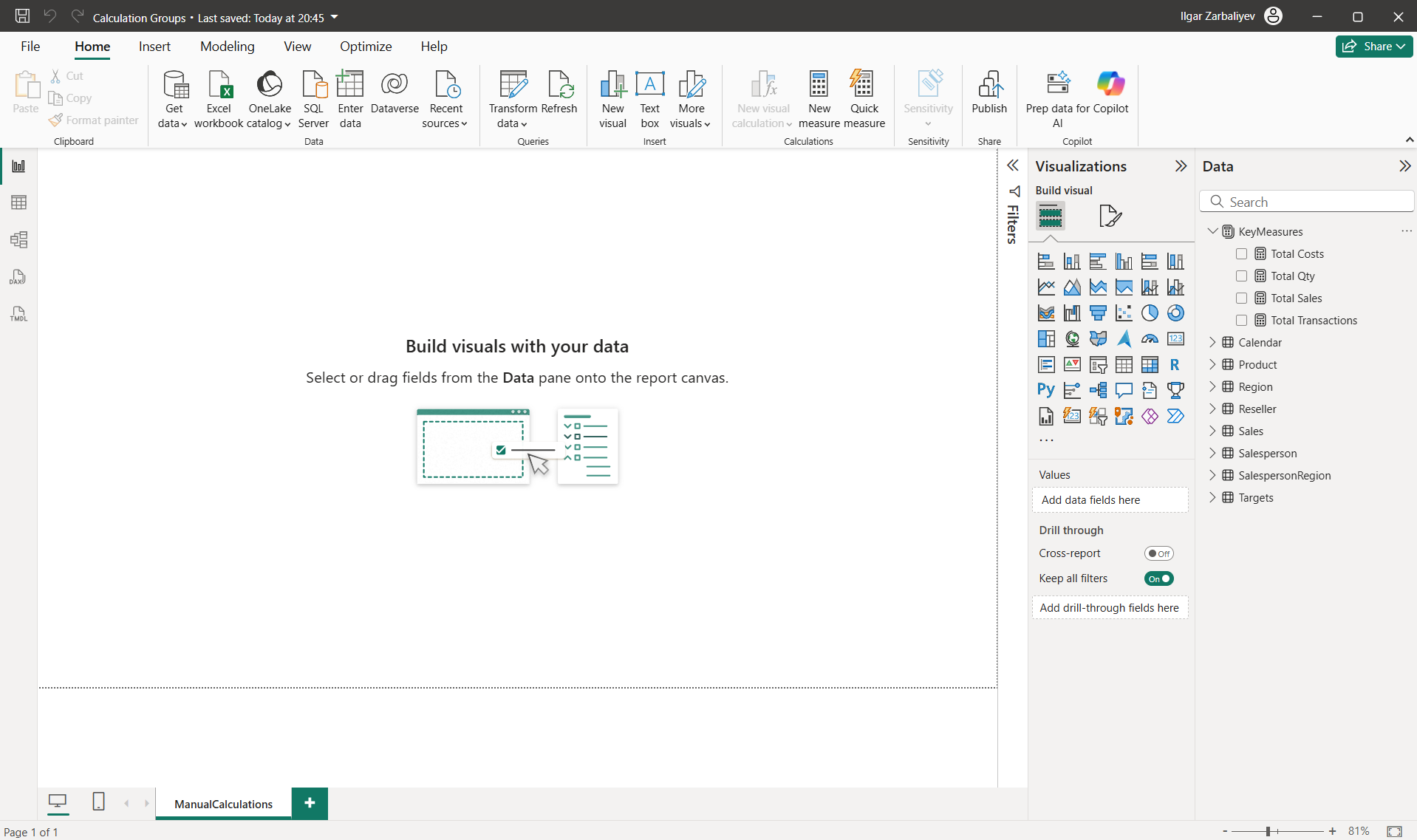 Calculation Groups and Field Parameters - Microsoft Fabric Community