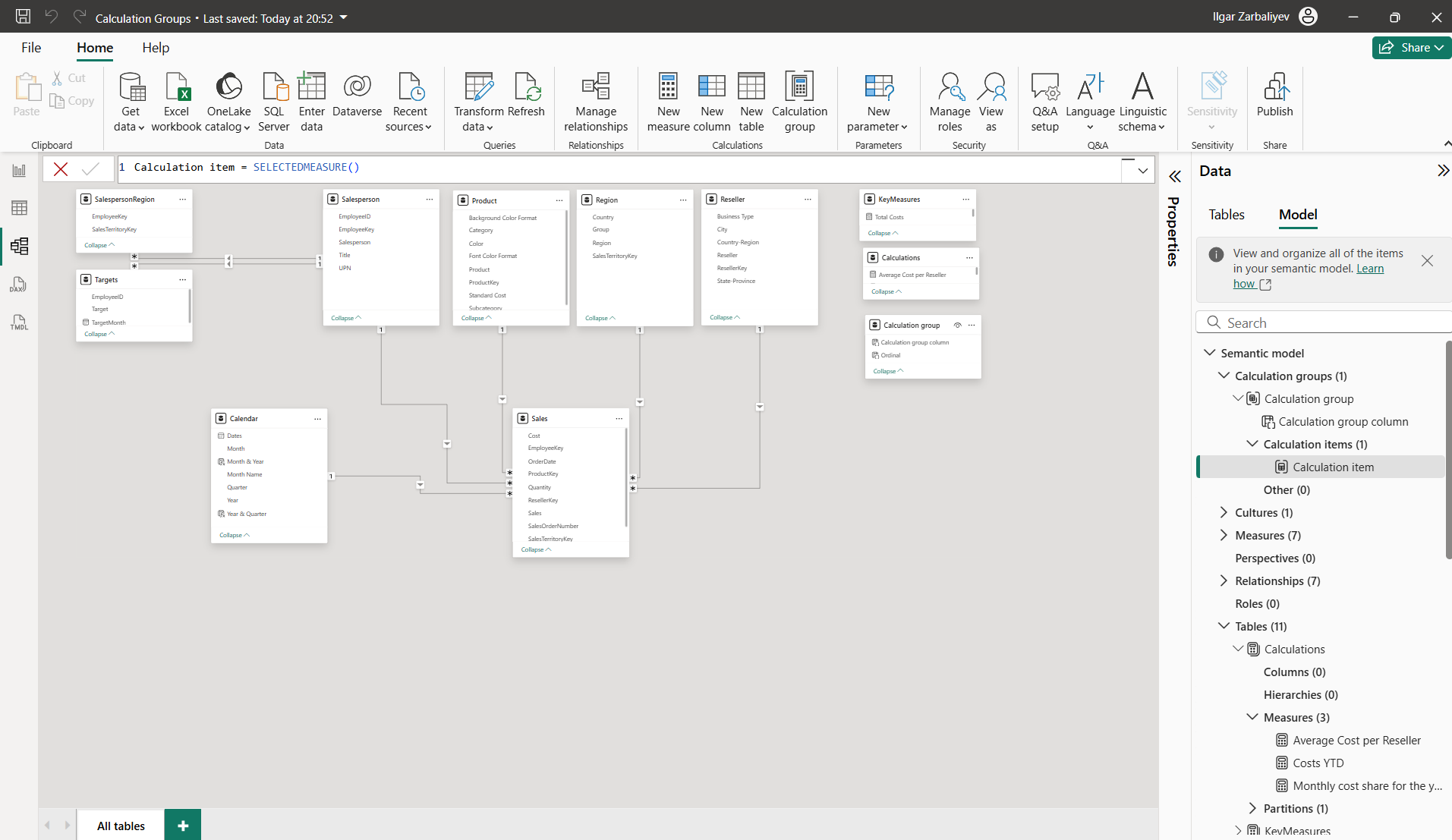 Calculation Groups and Field Parameters - Microsoft Fabric Community
