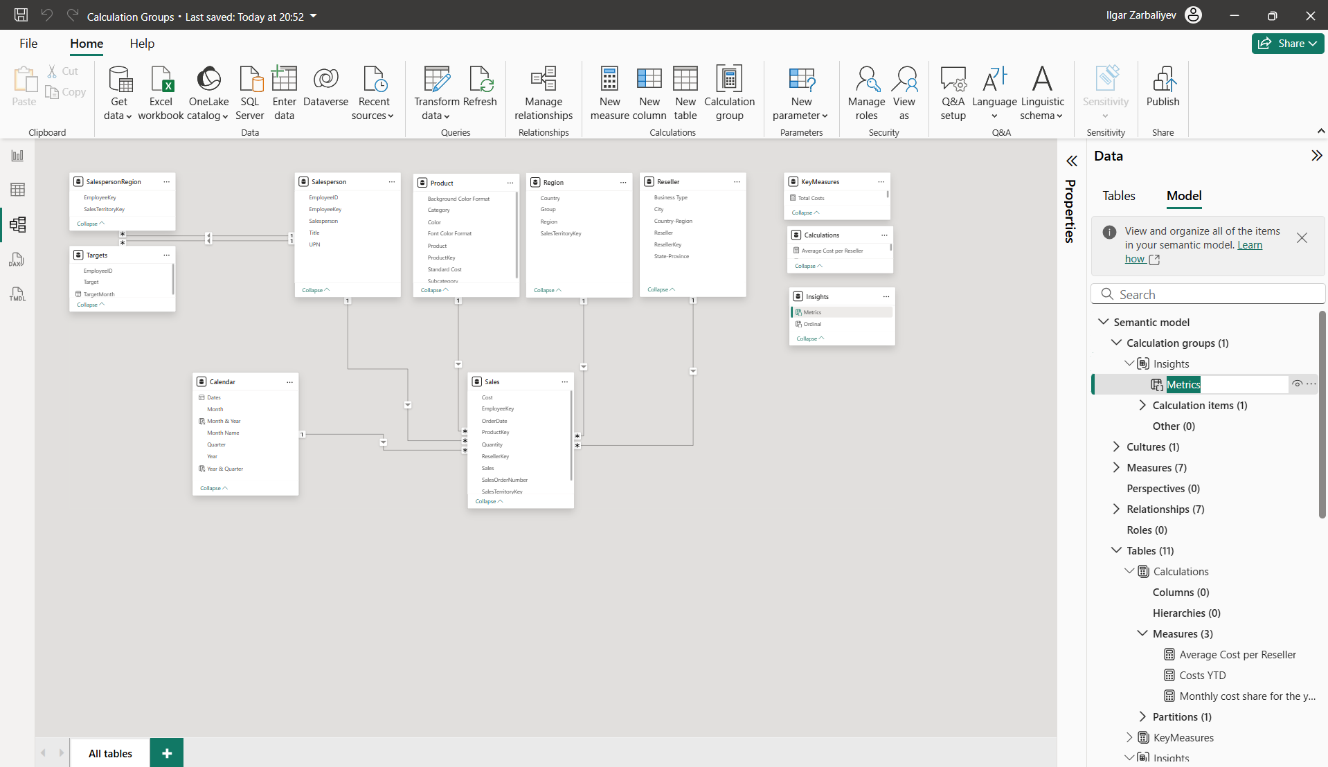 Calculation Groups and Field Parameters - Microsoft Fabric Community