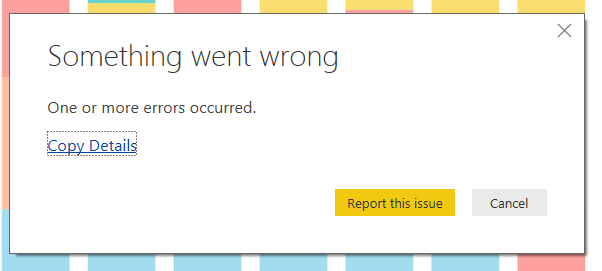 Cannot save report - error message - Microsoft Fabric Community