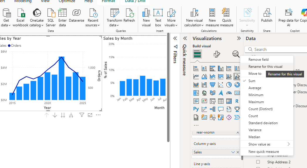 Can not edit legend of line and stacked column cha... - Microsoft ...