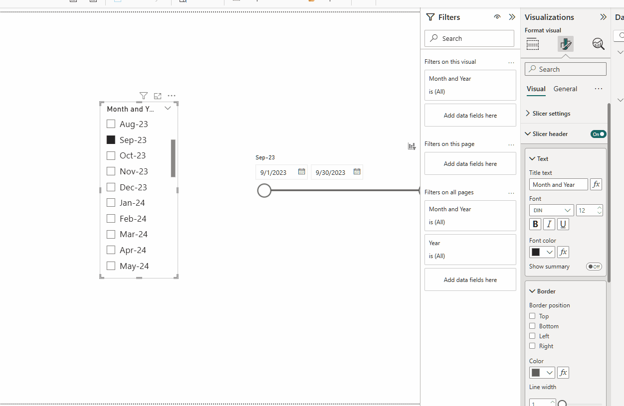 Solved: Dynamic Title - Date Slicer (BETWEEN) - Microsoft Fabric Community
