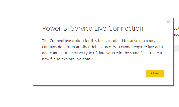 Live connection back to local or merge 2 power BI ... - Microsoft ...