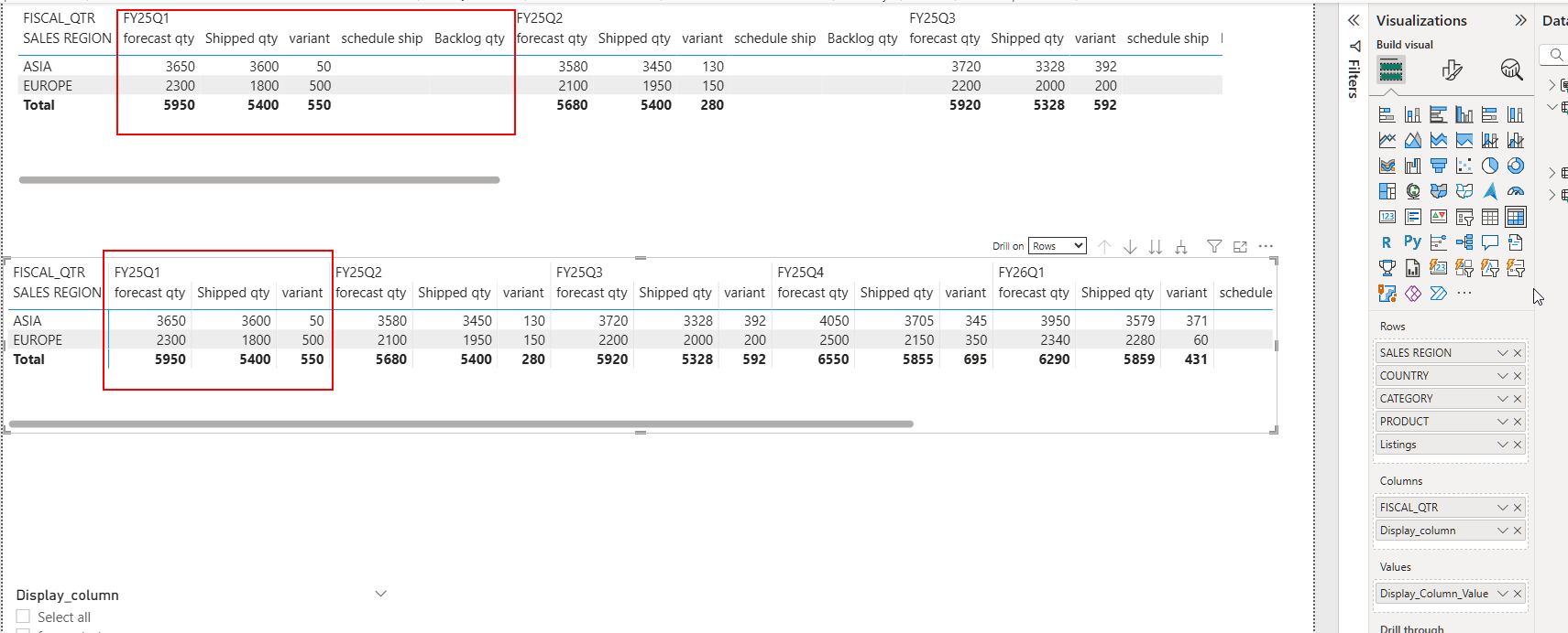 Hide Measure column in Matrix that contains no val... - Microsoft ...
