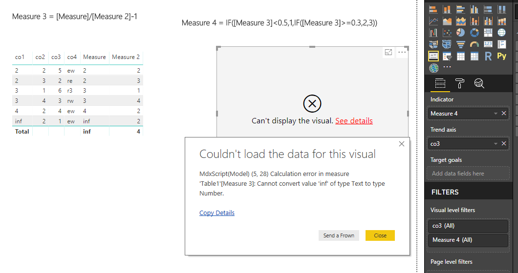 Solved: Re: Power KPI matrix error - KPI Indicator Index - Microsoft ...