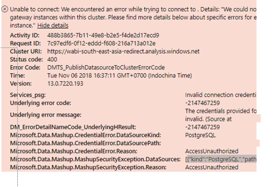 Solved: Re: Set up Power BI Gateway Error (Connection Post ...