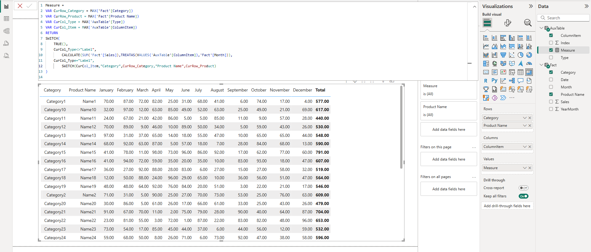 Solved: No Banded Row color in Outermost row header - Tabu ...