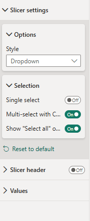 Slicer Settings - Microsoft Fabric Community