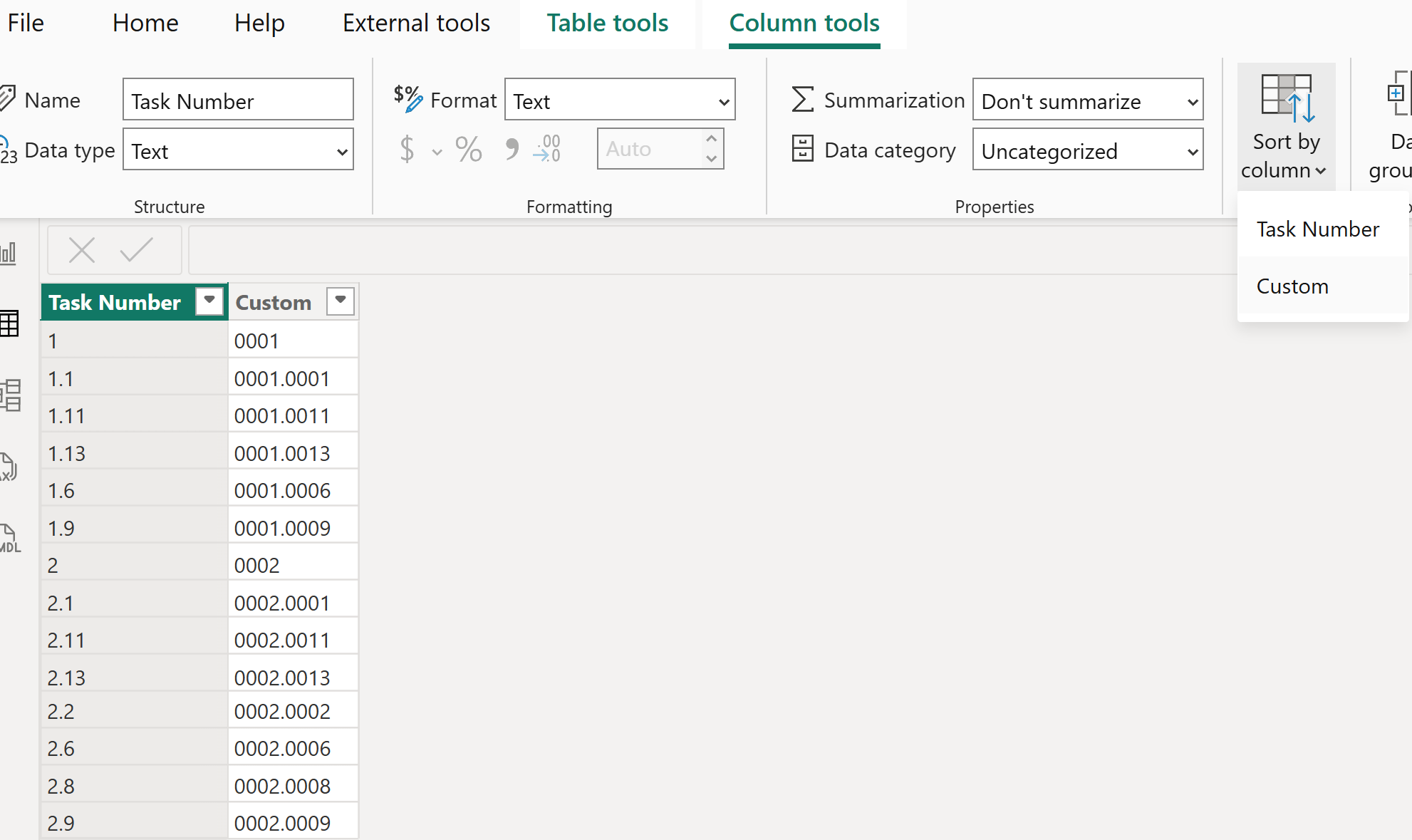Solved: Numeric sorting of decimal numbers in powerbi - Microsoft ...
