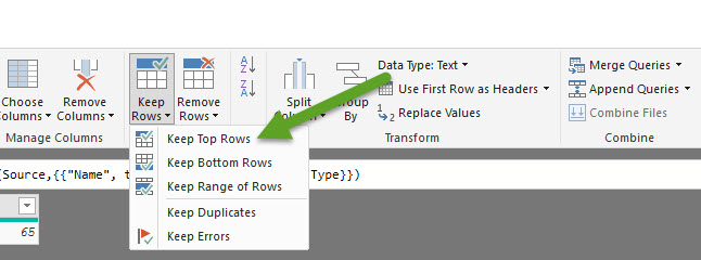 Solved Only load 100 rows in load mode Microsoft Fabric Community