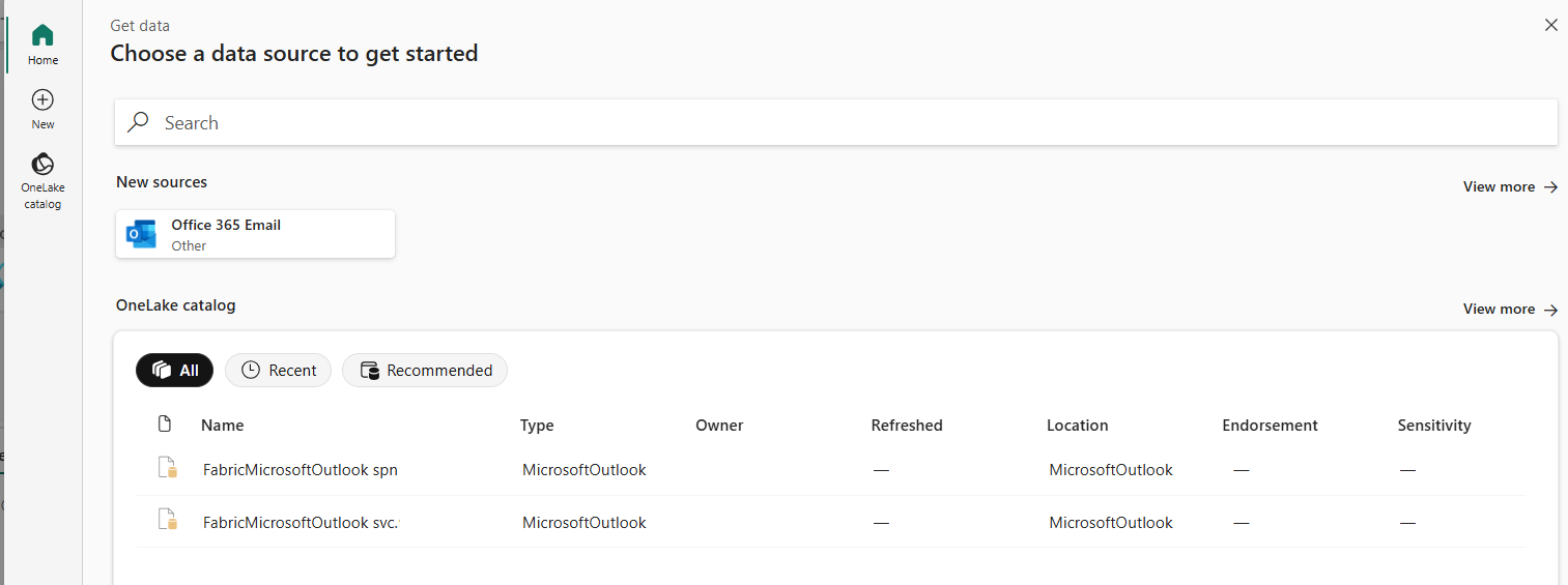 Unable to Share New Office 365 Email Fabric Connec... - Microsoft ...