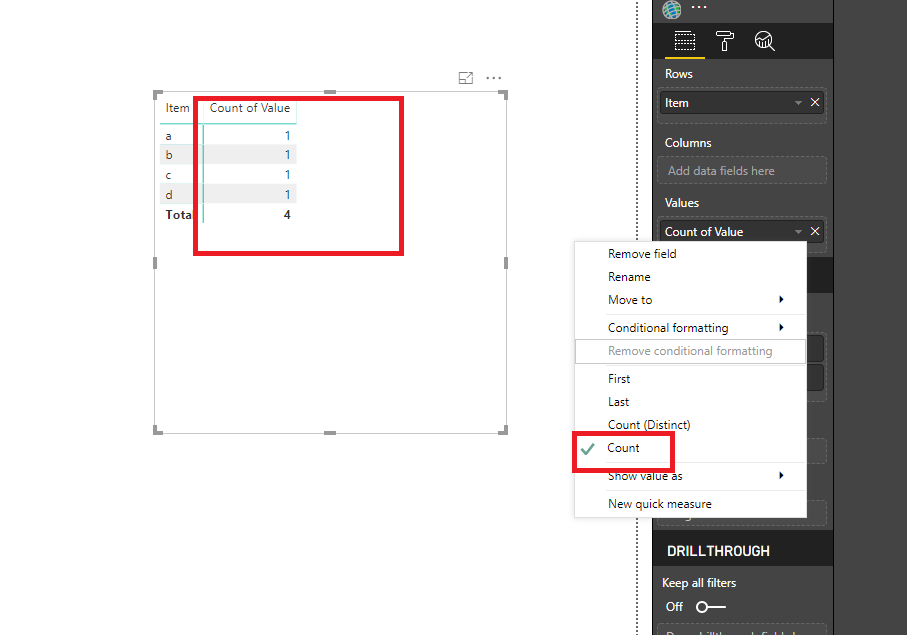 Re: Subtotal Text Values in Matrix - Microsoft Fabric Community
