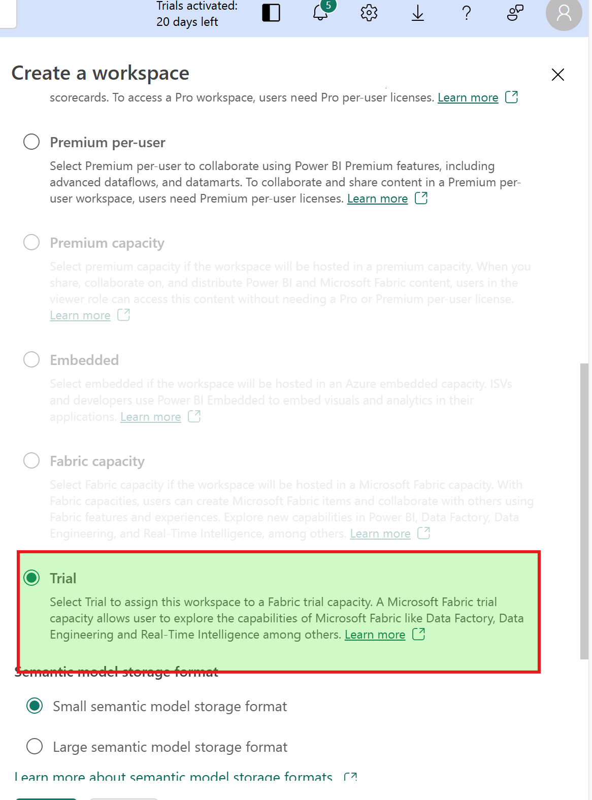 Solved: Unable to start Microsoft Fabric Trial - Unable to ...