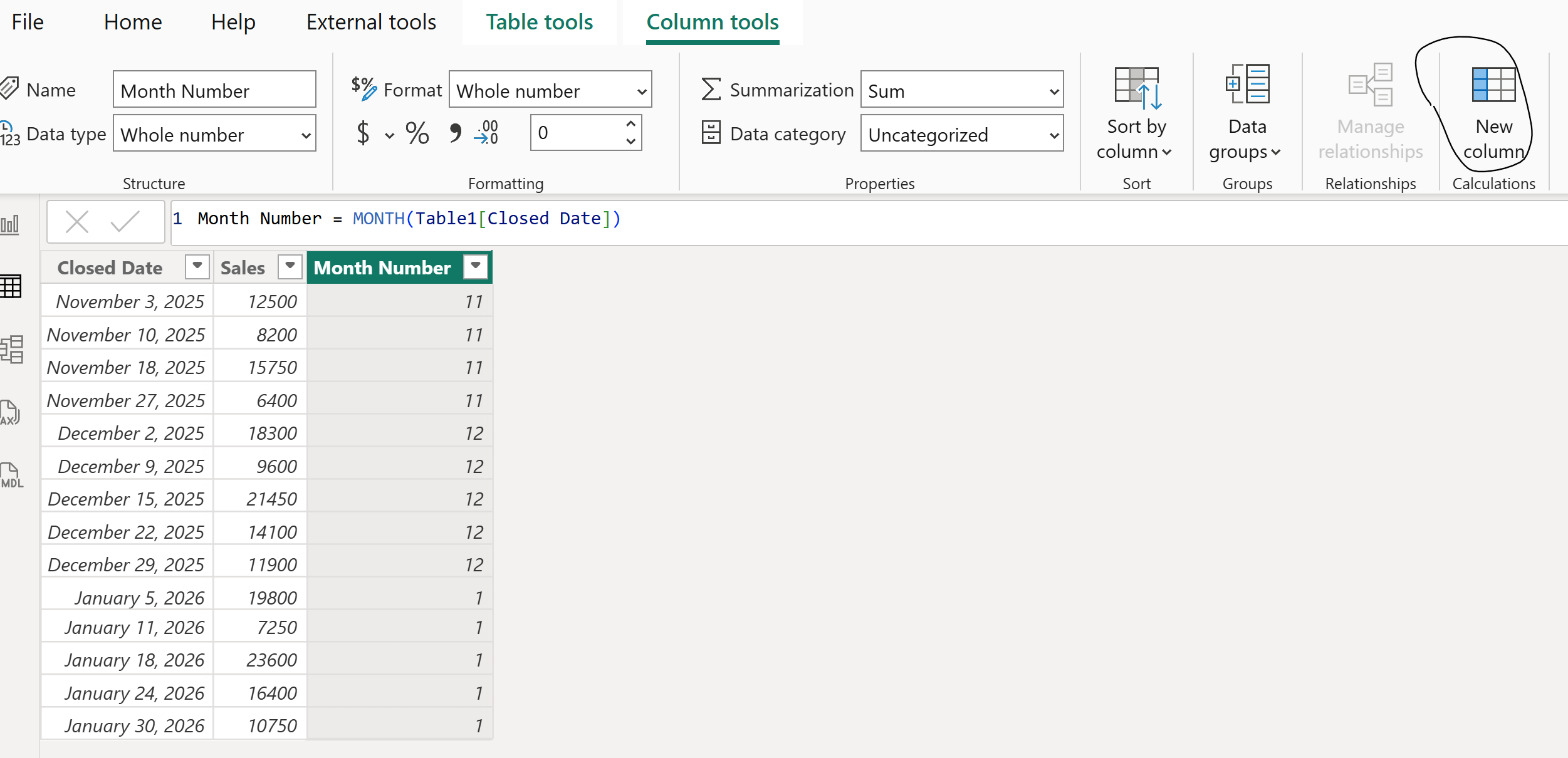 Solved: Changing Chart to Calendar month order - Microsoft Fabric Community