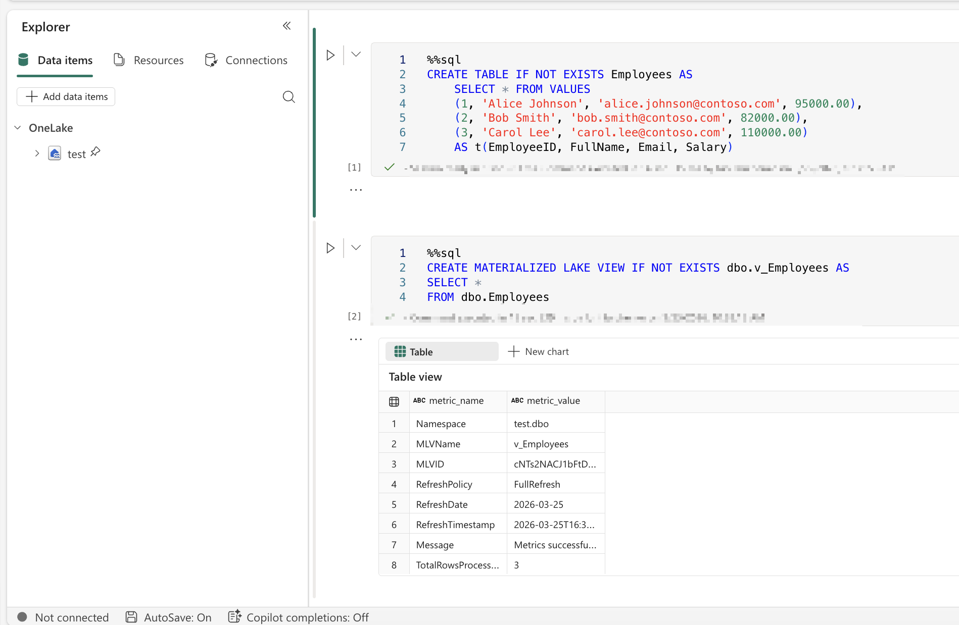 Solved: Unable to create Materialized Lake Views in Fabric ...