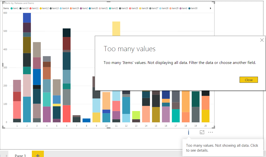 Stacked Column Chart - Too Many Values for 130+ Da... - Microsoft ...