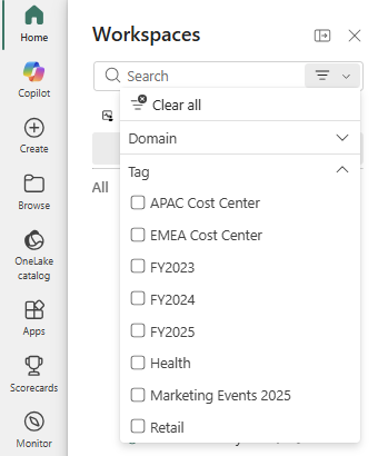 Find and manage workspaces faster with workspace t... - Microsoft ...