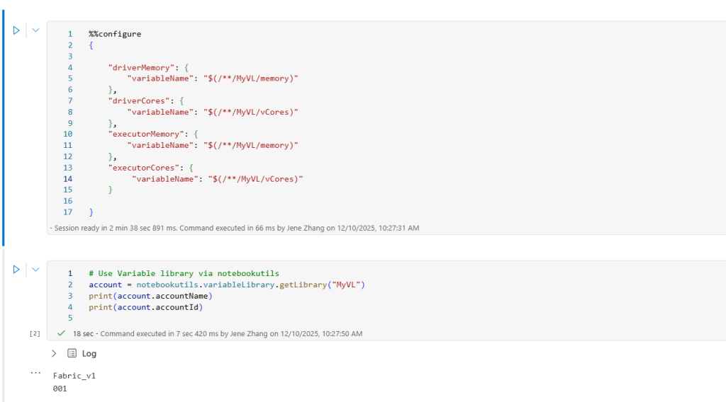 Variable Library Support in Notebook (Generally Av... - Microsoft ...