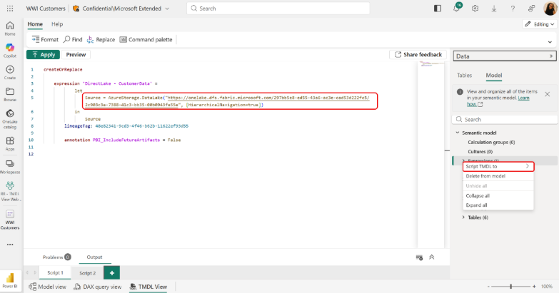 TMDL View on the Web (Preview)