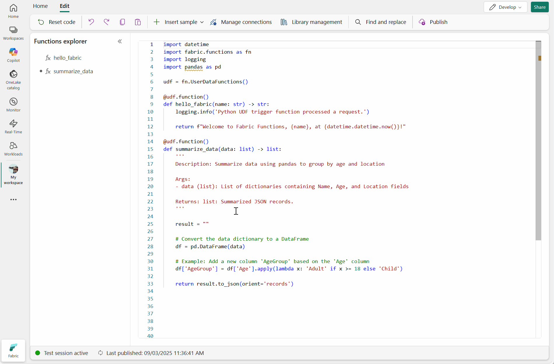 Fabric User Data Functions (Generally Available) - Microsoft Fabric ...