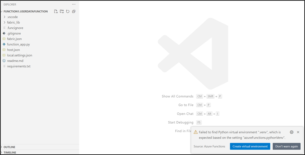 How to debug user data functions locally in VS Cod... - Microsoft ...