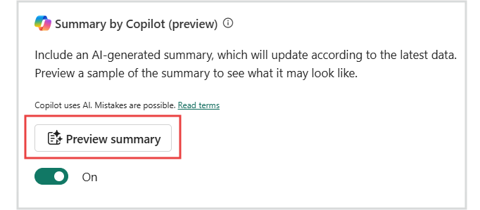 Add Copilot Summaries to Power BI email subscripti... - Microsoft ...