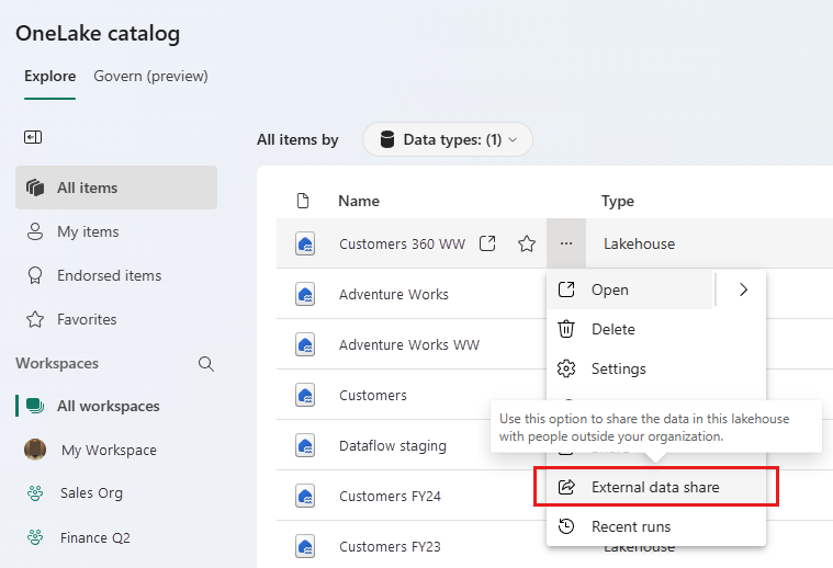 External data sharing enhancements out now - Microsoft Fabric Community