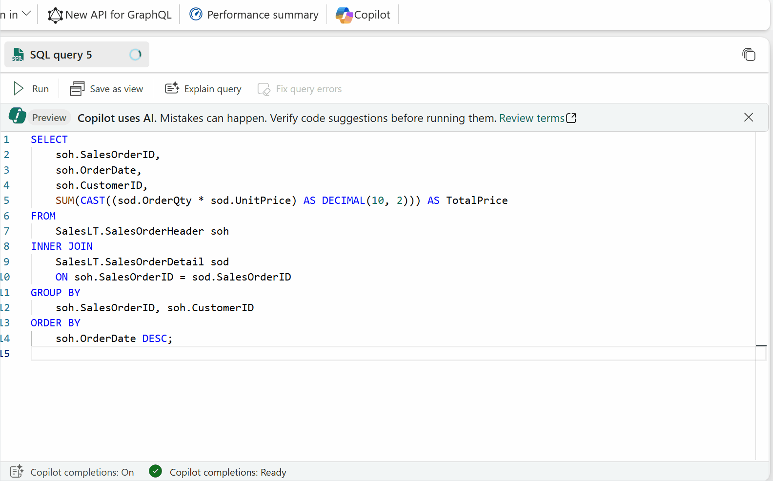 Introducing Copilot for SQL database in Microsoft ... - Microsoft ...