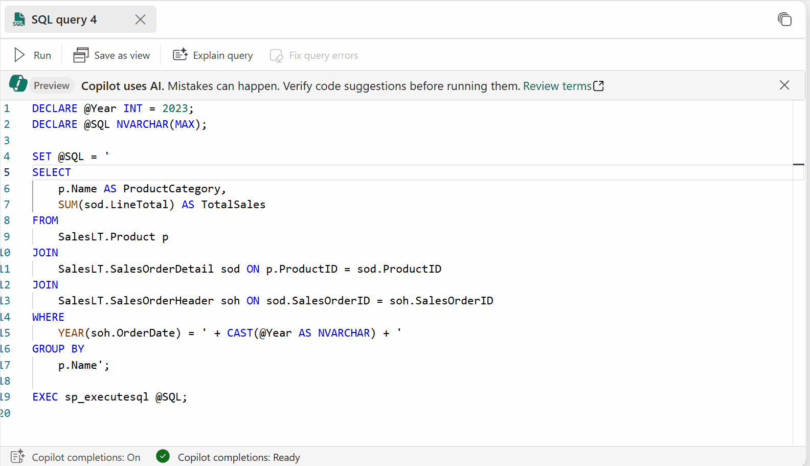Introducing Copilot for SQL database in Microsoft ... - Microsoft ...