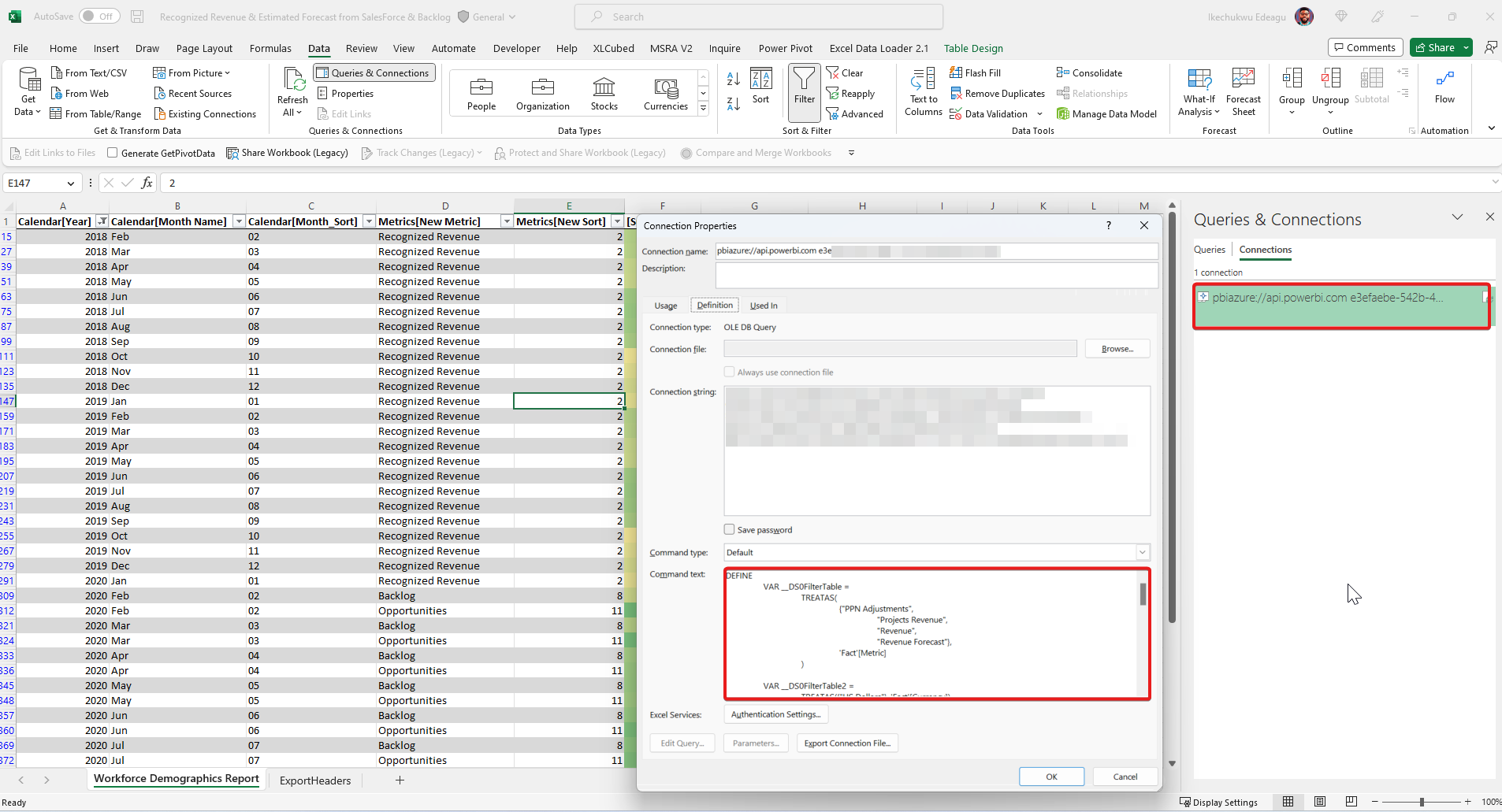 Announcing Connected Excel Tables from Power BI (P... - Microsoft ...