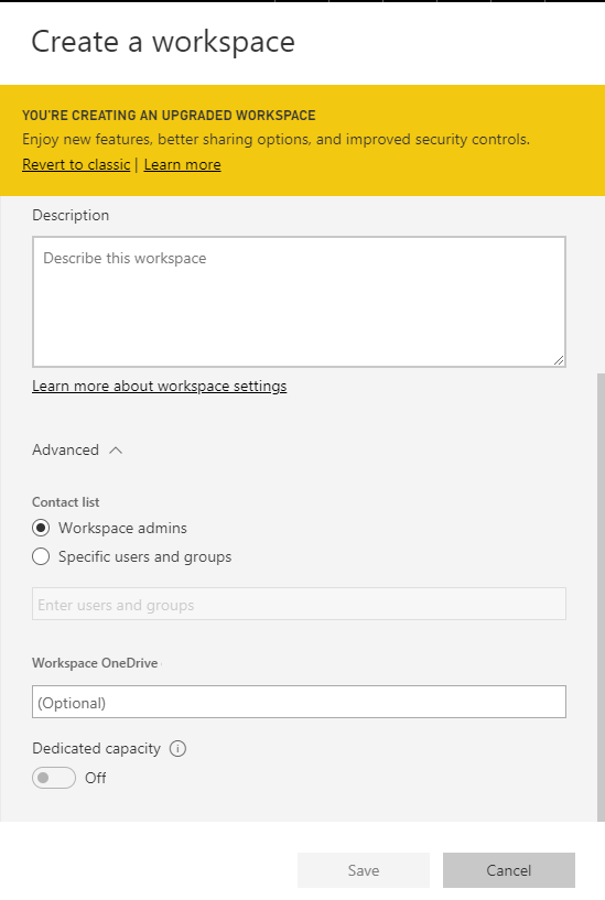 Update on the New Workspace Experiences Preview In... - Microsoft ...