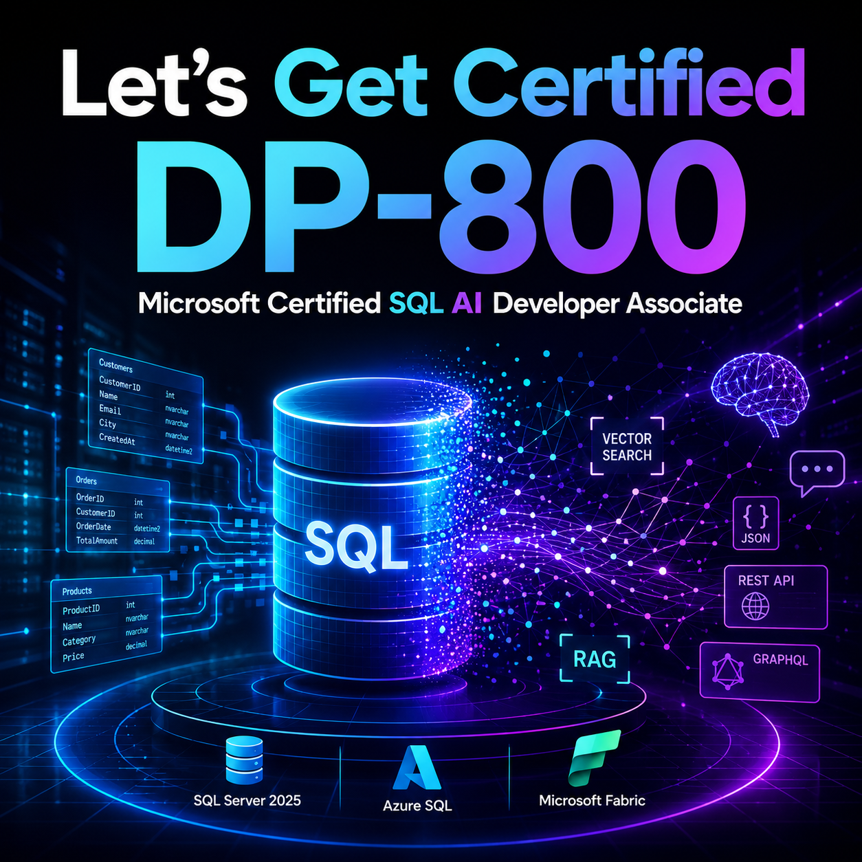 Let's Get Certified: DP-800 - Microsoft Certified SQL AI Developer Associate