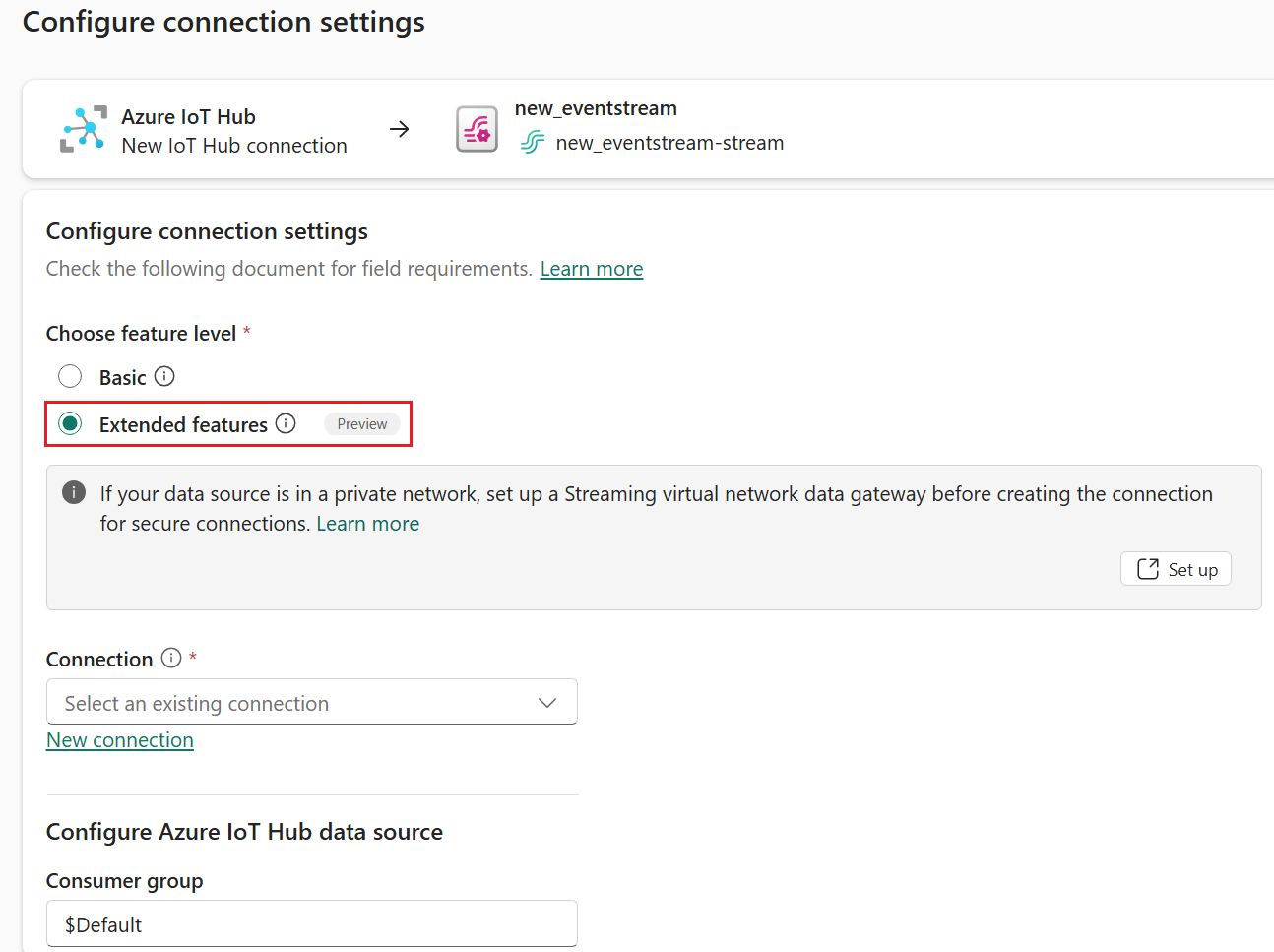 Fabric Eventstream: IoT Hub metadata ontsluiten