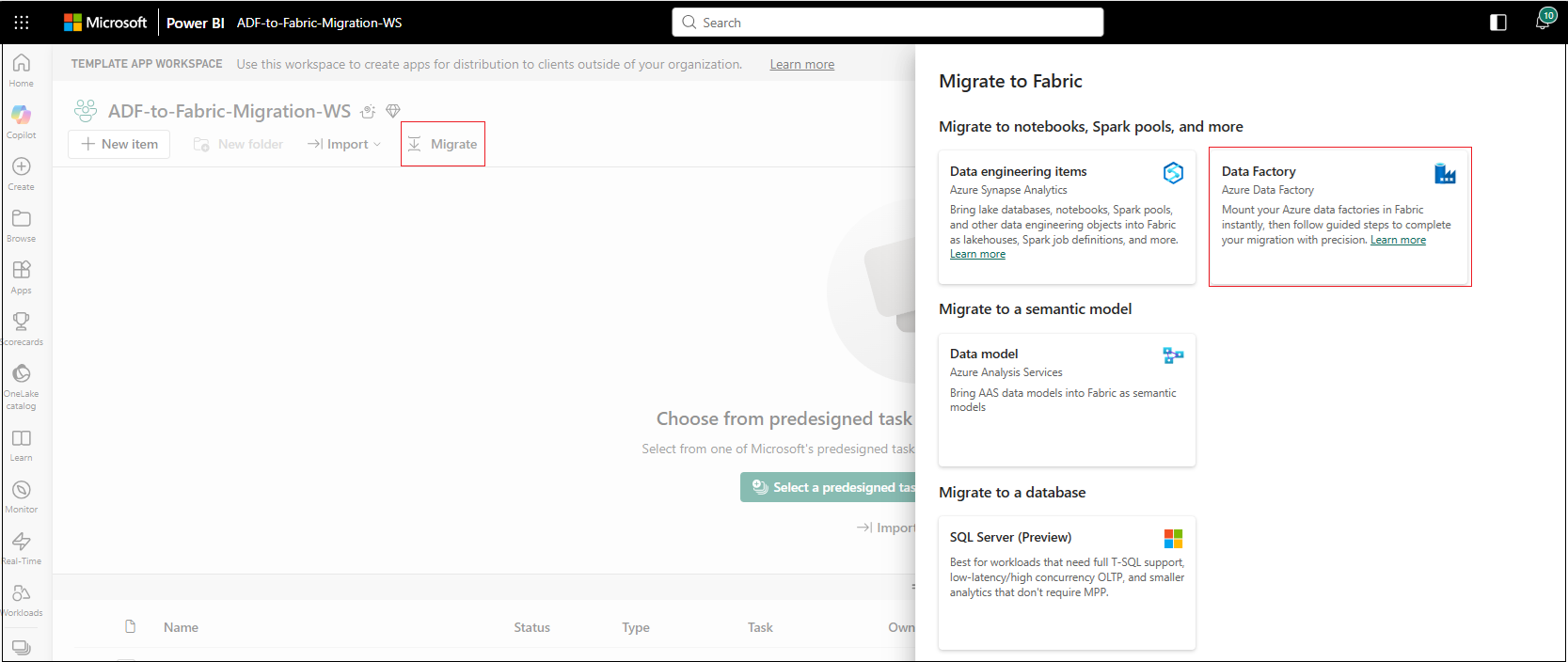 Azure Data Factory: pipelines migreren naar Fabric vanuit je workspace