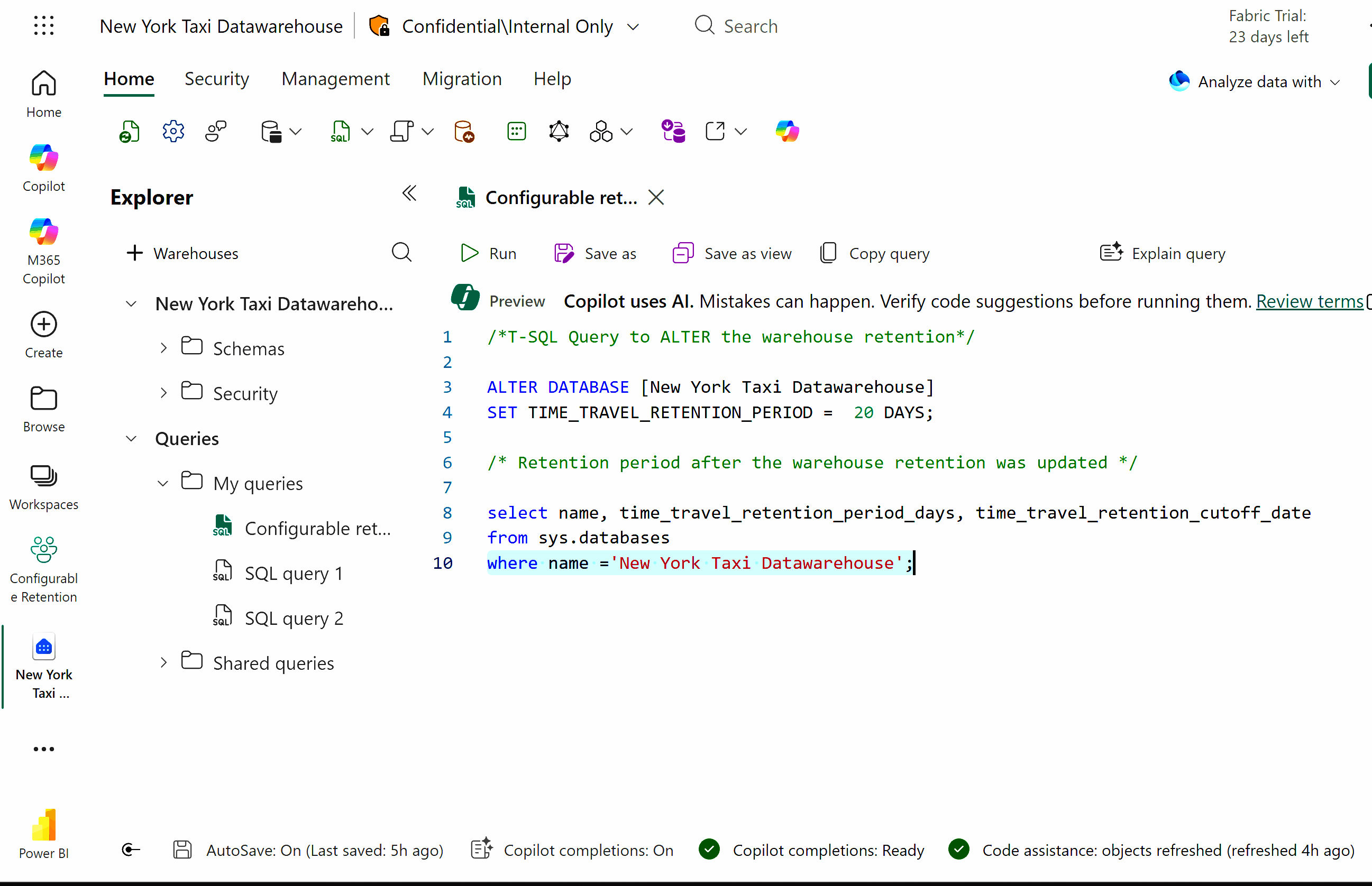 Fabric Data Warehouse: nieuwe functies van queryversnelling tot cache
