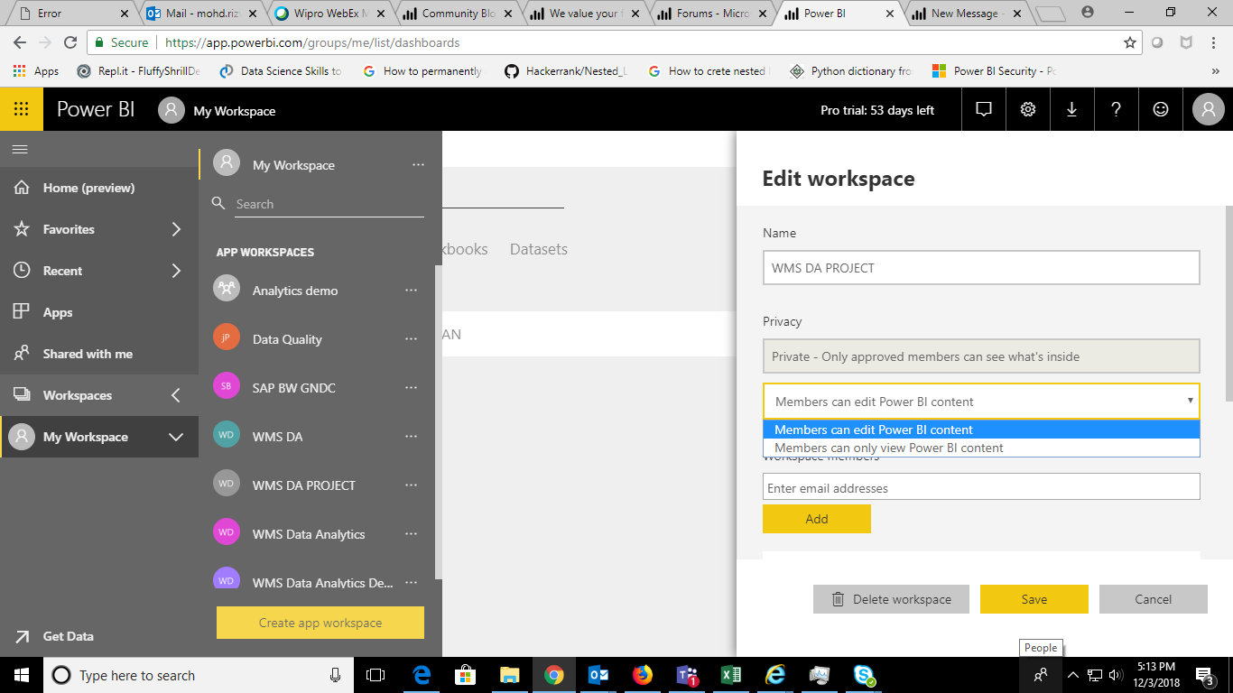 Solved: Security workspace - Microsoft Fabric Community