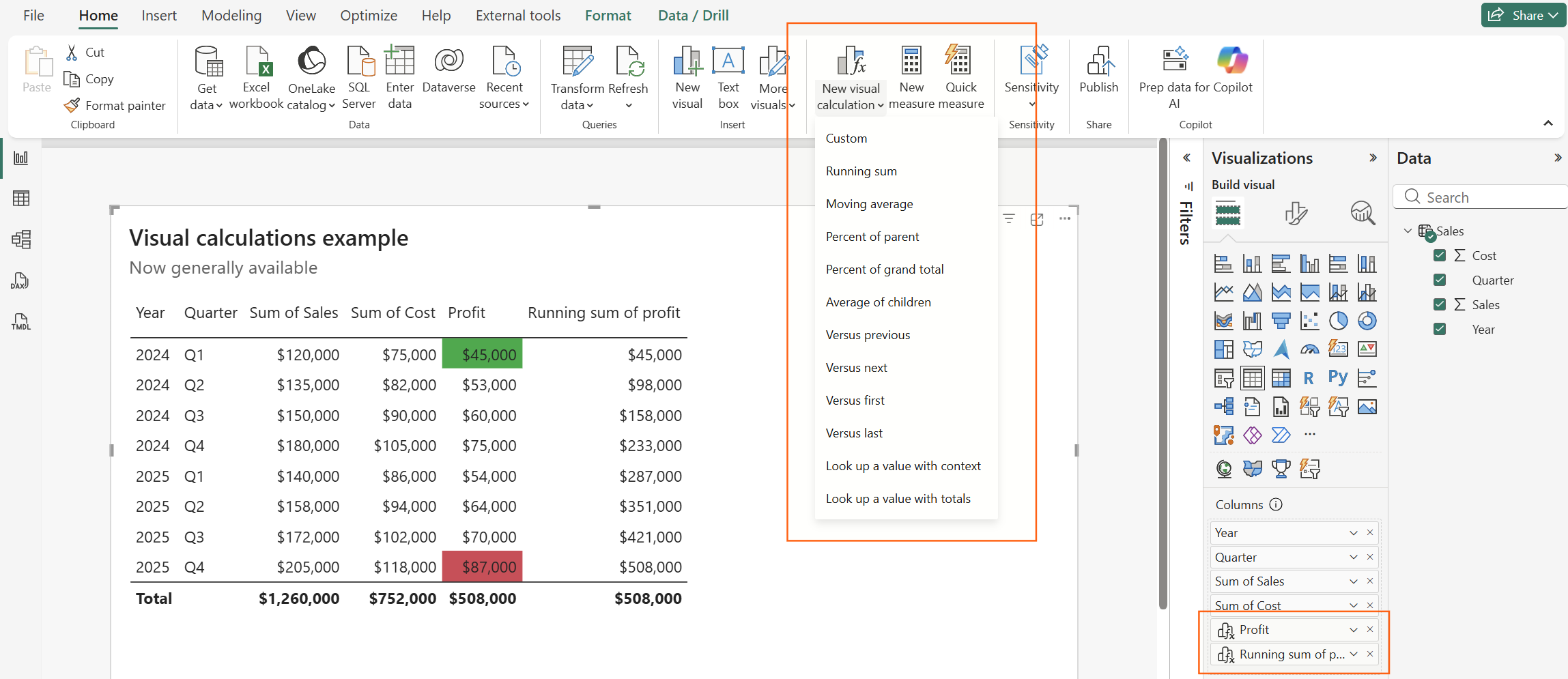 Deep dive into visual calculations: Adding calculations directly to your Power BI visuals (Generally Available)