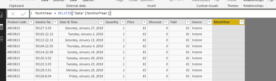 Related function shows empty