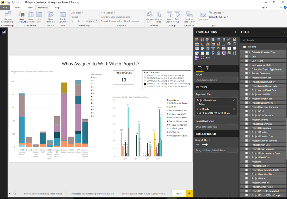 Power BI Modeling Tab - Available Project Fields & Commands.png