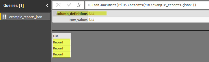 Solved: Transform JSON which contains Column Definitions a ...