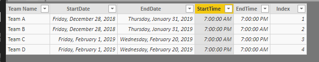Add a team# on date/time table - Microsoft Fabric Community