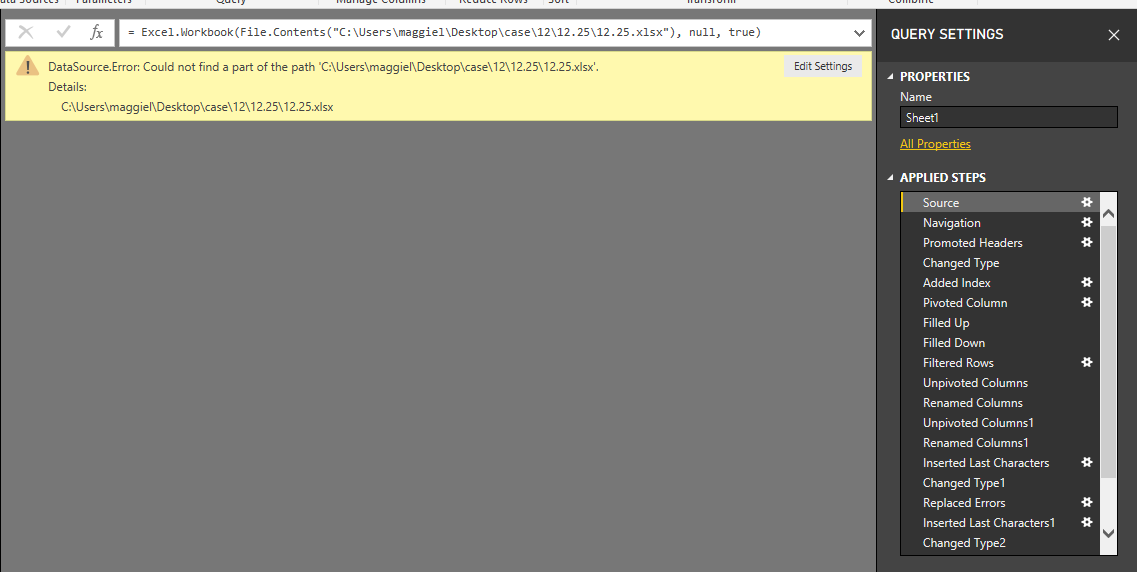 Solved: Pivot Columns turn Error - Microsoft Fabric Community