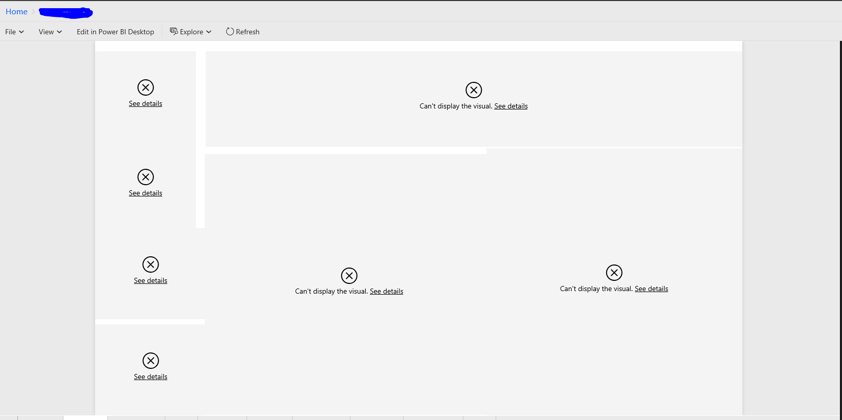 Can't Display the Visual - Microsoft Fabric Community