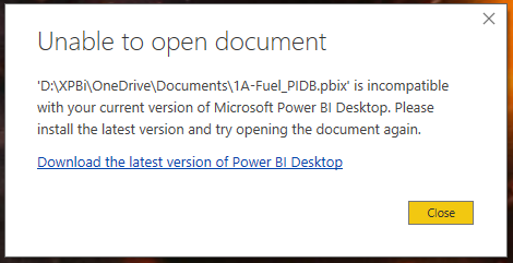 Prompt when opening from file explorer