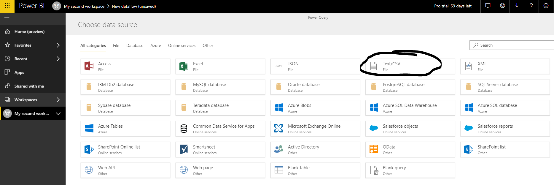 Unexpected error when creating dataflows with blob... - Microsoft ...