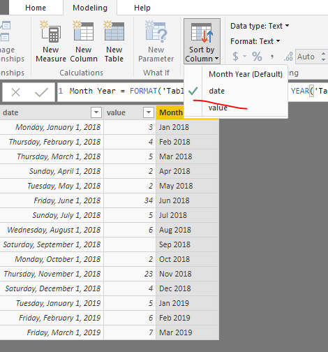 Re: MonthYear field not sorting correctly on Scatt... - Microsoft ...