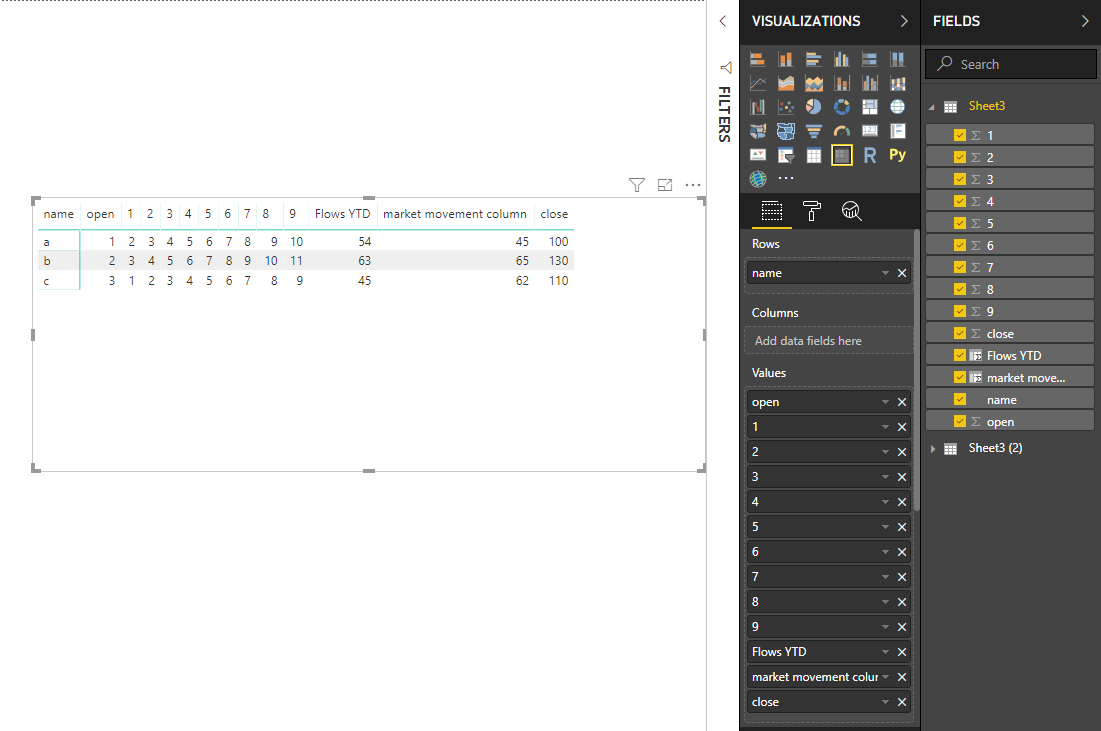 Matrix Calculations - Microsoft Fabric Community