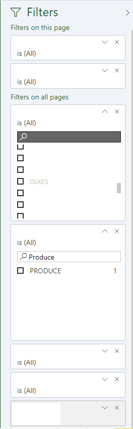 Value shows in grey when mouse is hovered over.